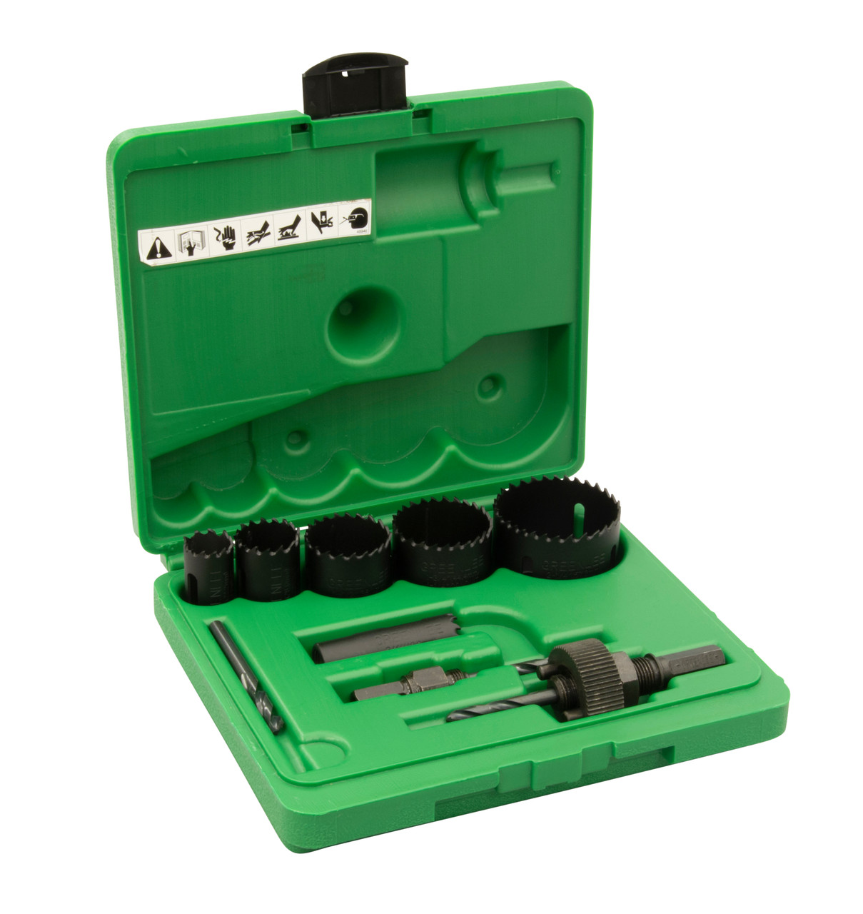 GREENLEE 9-Piece Plumber's Hole Saw Set with 3/4" - 2-1/4" Saws