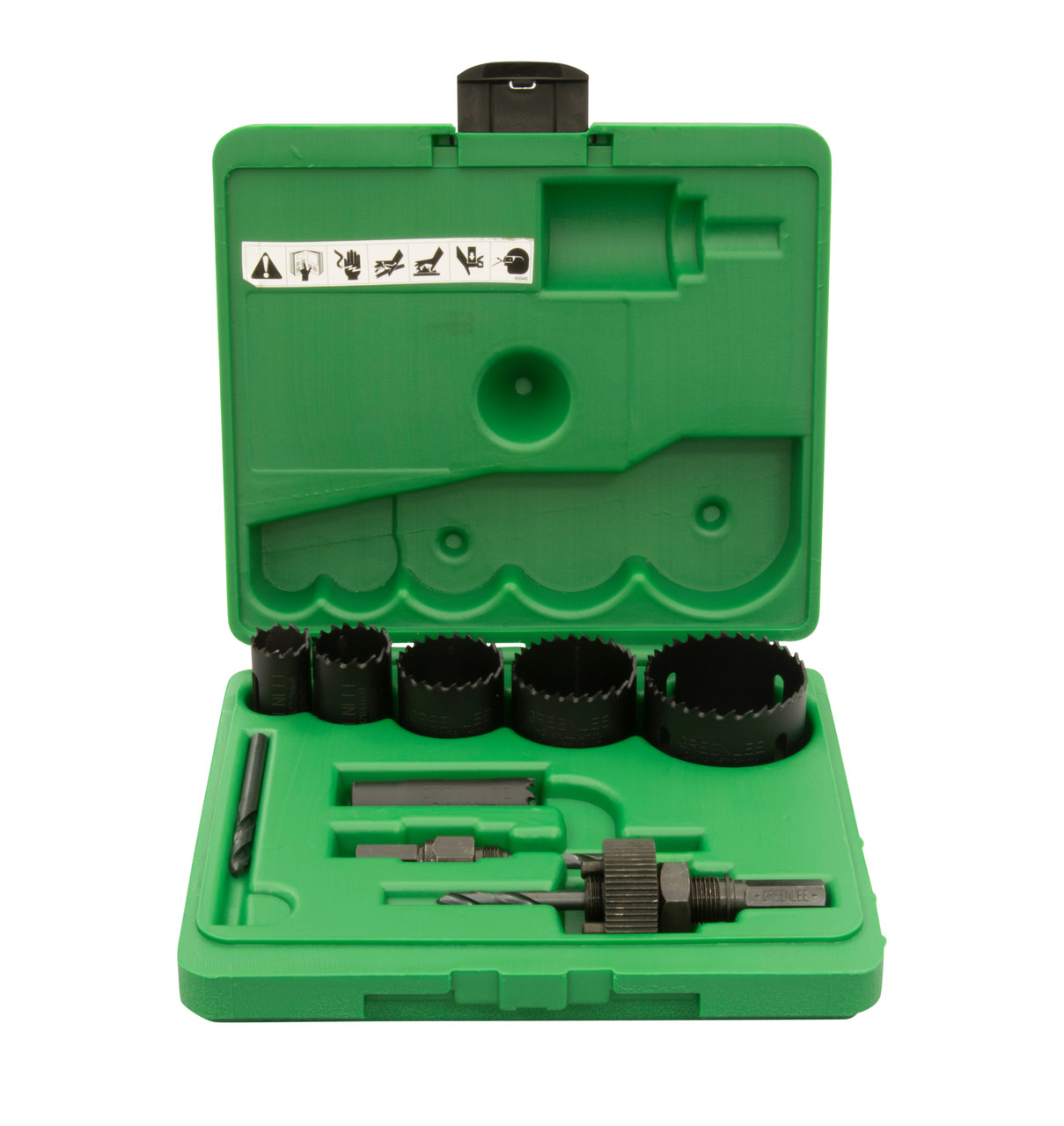 GREENLEE 9-Piece Plumber's Hole Saw Set with 3/4" - 2-1/4" Saws