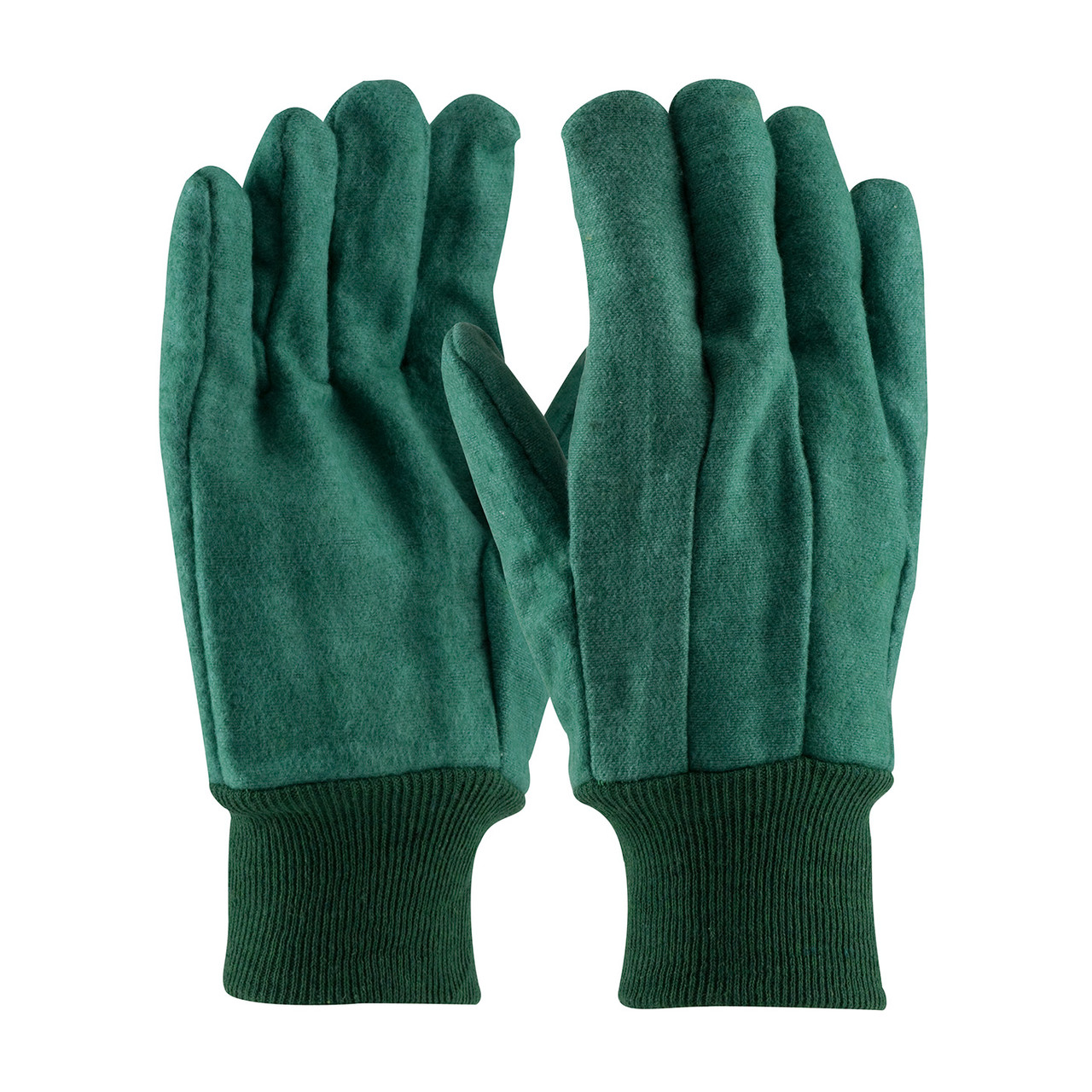 PIP® 93-548 Heavy Weight Fabric Work Gloves, Size MENS, Green