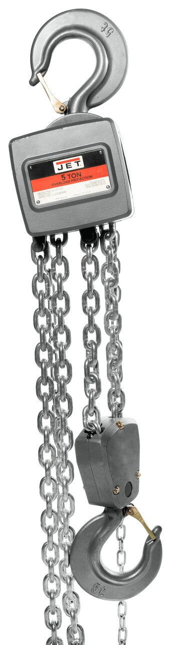 AL100-500-20 5 Ton Aluminum Hand Chain Hoist with 20ft of Lift