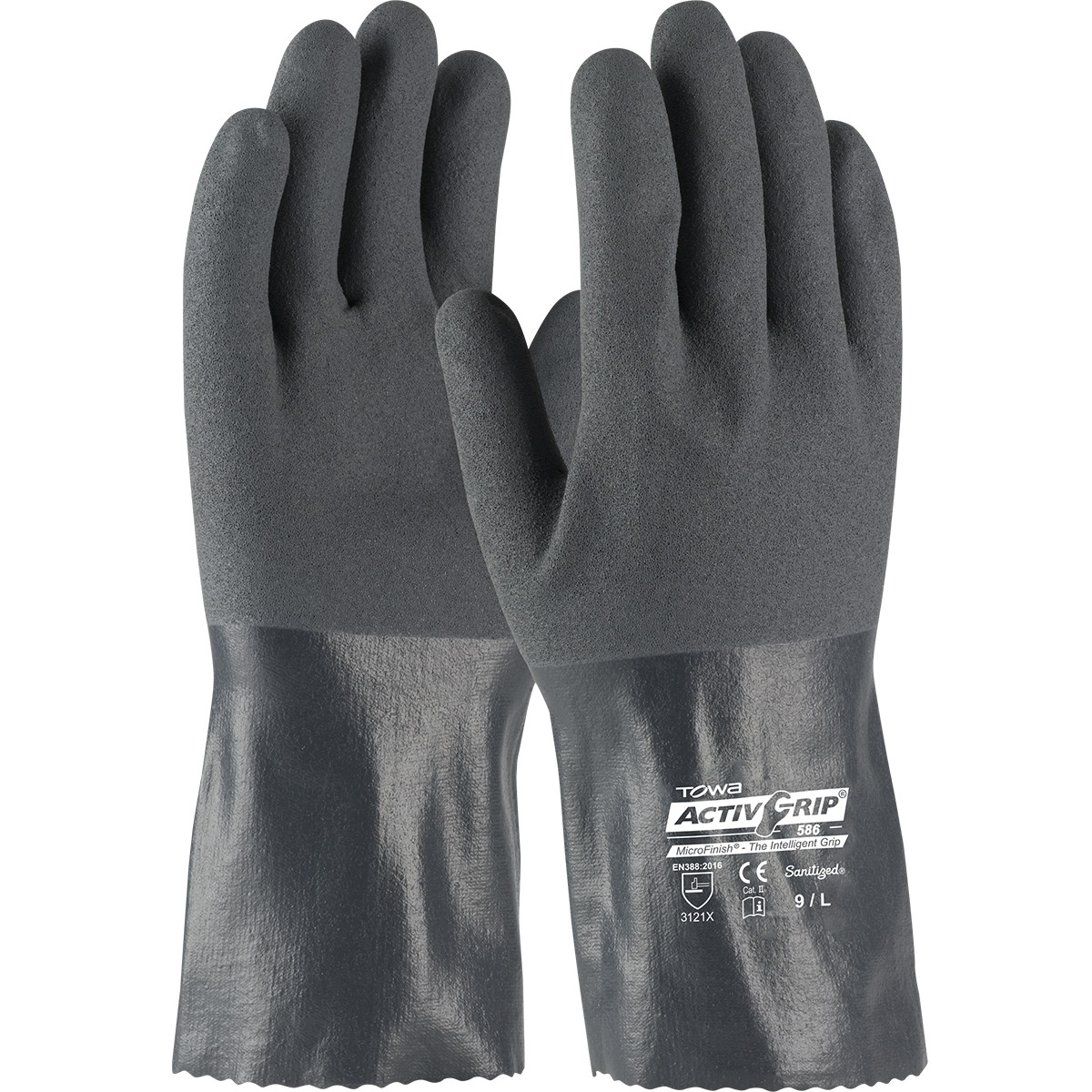 ActivGrip™ 56-AG586  Chemical Resistant, Size XL, Gray