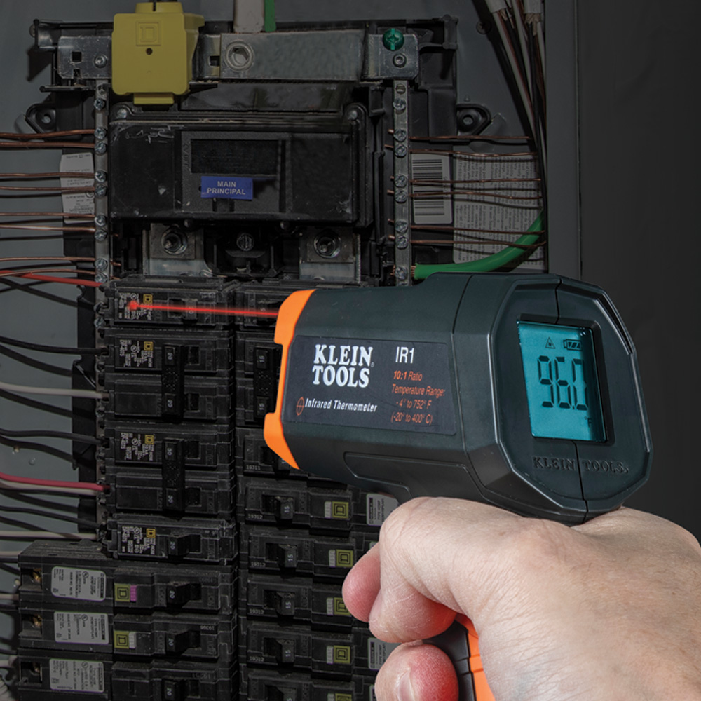 Infrared Thermometer with GFCI Receptacle Tester