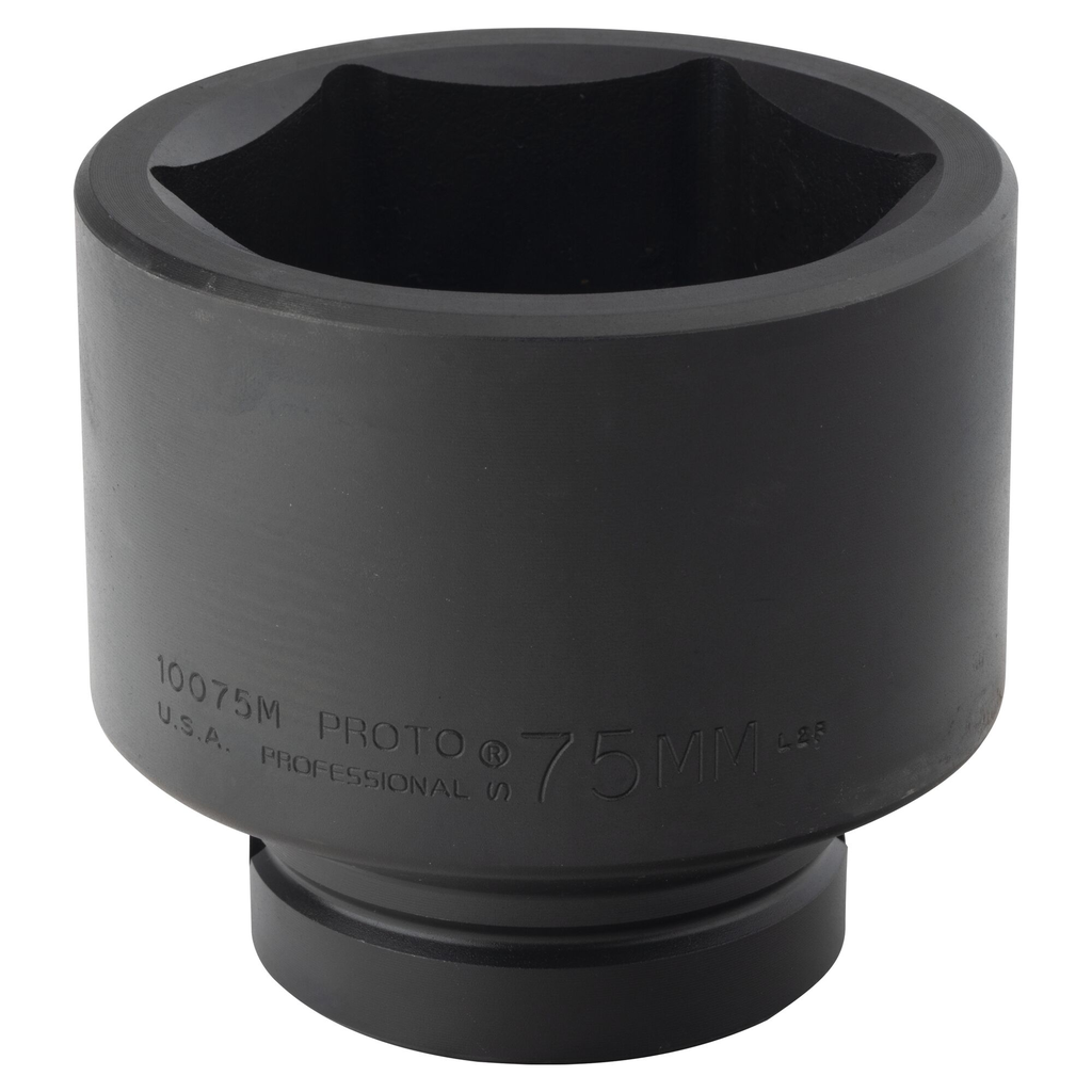 Proto® 1" Drive Impact Socket 75 mm - 6 Point 1/ea
