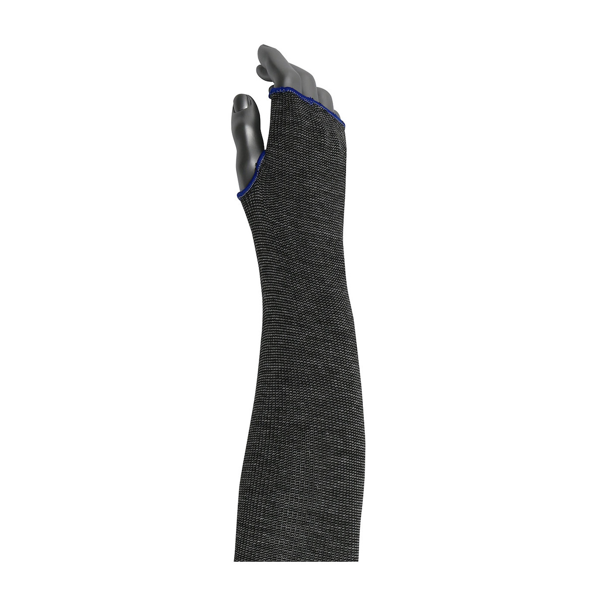 Kut Gard® 20-21DACPBPTHPT  Cut Resistant Sleeve, Size 22", Black, ANSI A4