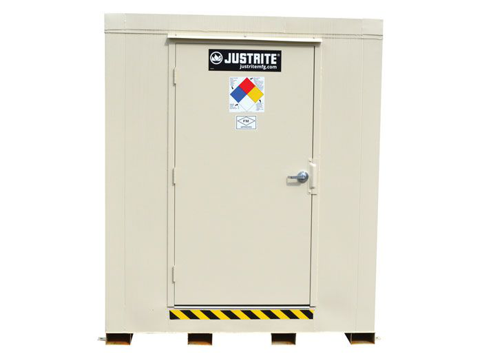 4-Drum, Explosion Relief Panels, 4-Hour Fire-Rated Outdoor Safety Locker - 913041