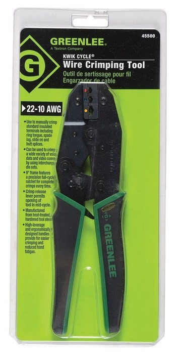 GREENLEE Kwik Cycle Insulated Term Crimper