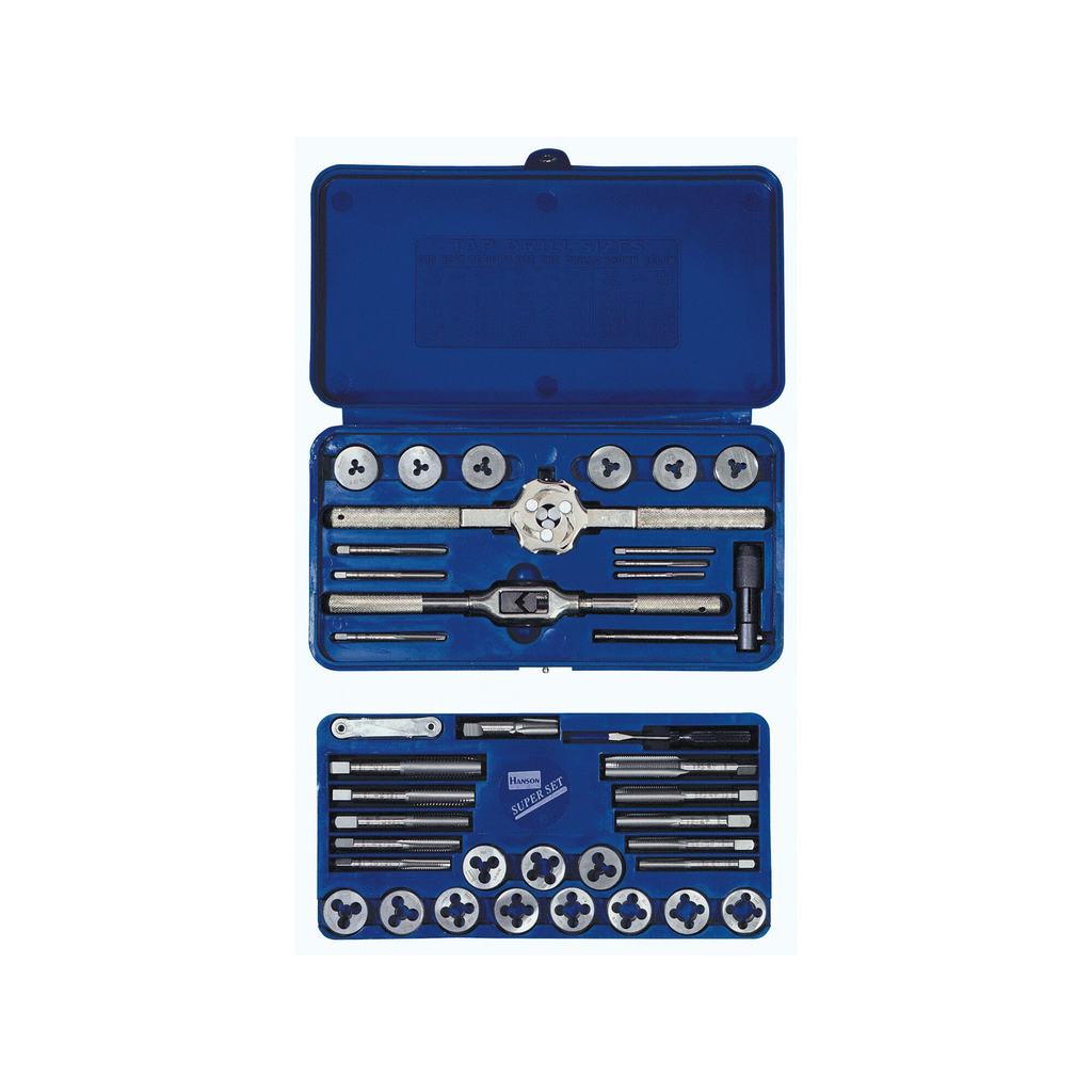 IRWIN TAP + DIE 39PC SET MS/RD FRACTIONAL