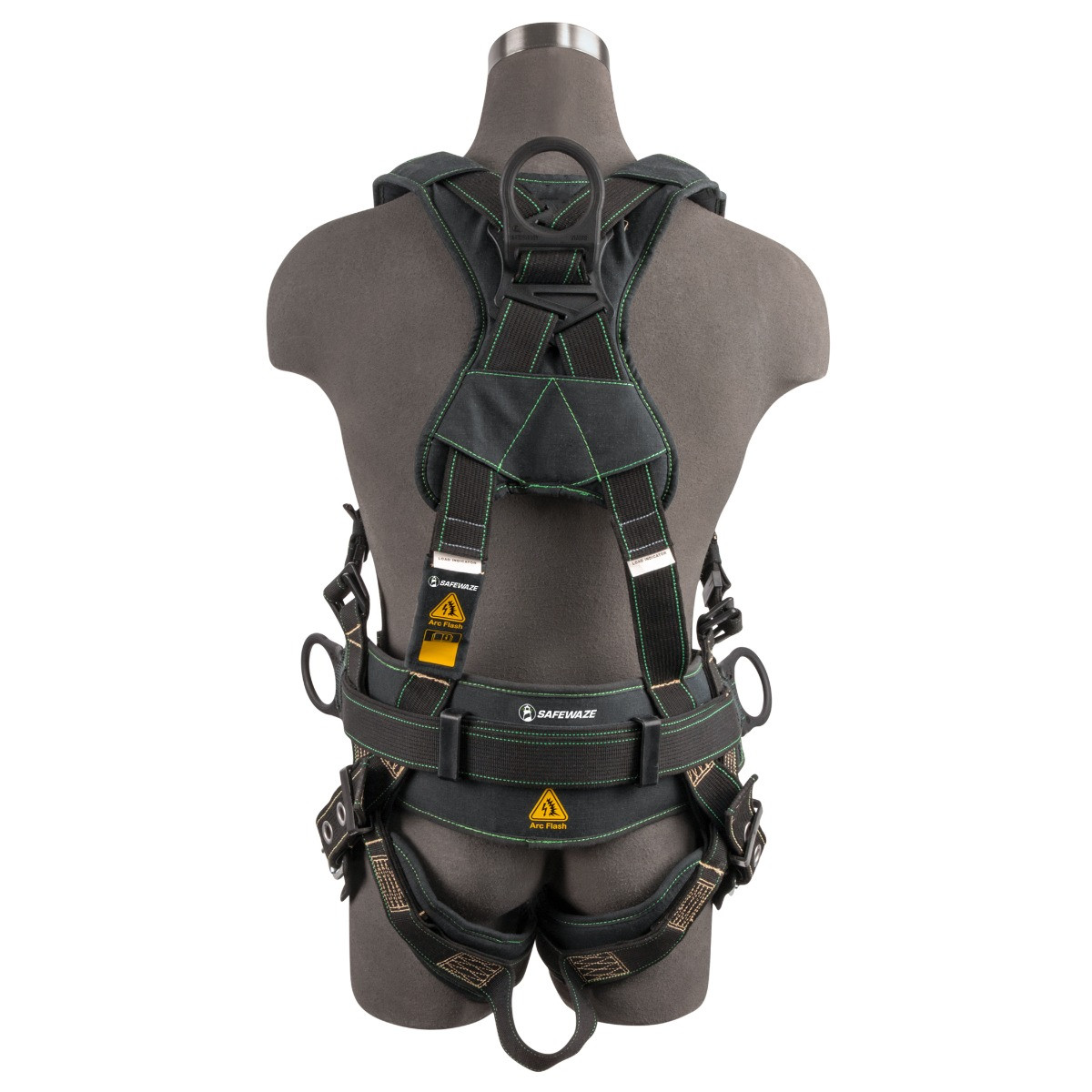 SAFEWAZE Arc Flash Construction Harness: DE 3D, DE QC Chest, TB Legs (M)