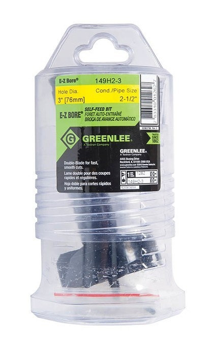GREENLEE 3" E-Z Bore® Bit