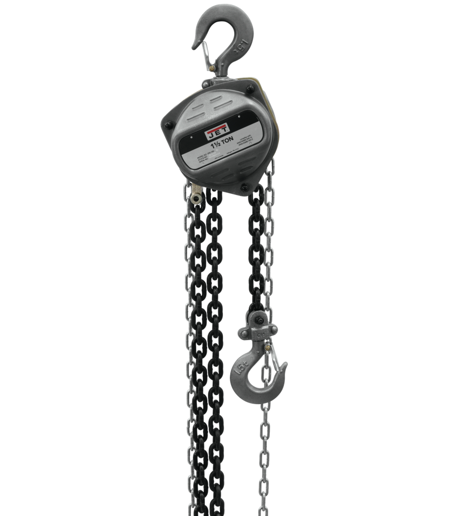 S90-150-20, 1-1/2-Ton Hand Chain Hoist With 20' Lift