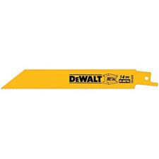 DEWALT Reciprocating Saw Blades, Bi-Metal, 6-Inch, 14 Tpi, 100-Pack