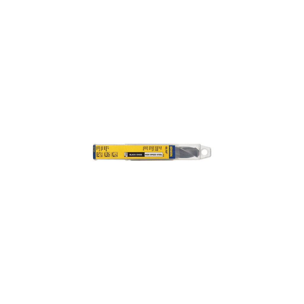 IRWIN DRL 49/64 S+D 118' BLK OX/BRT TUBED