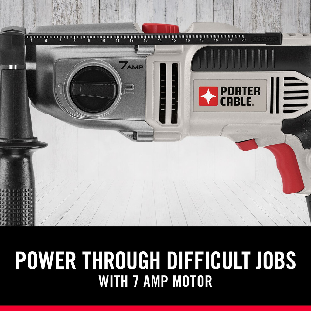 PORTER CABLE 7.0 Amp 1/2" VSR 2 Speed Hammerdrill