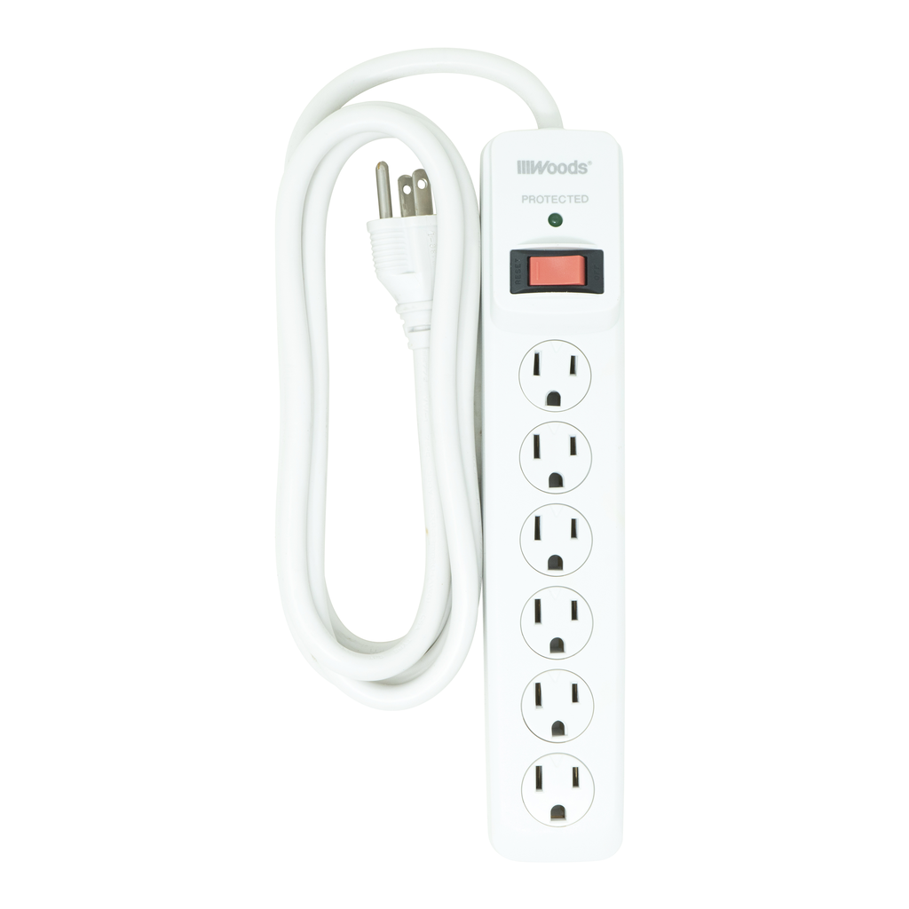 Woods SURGE, 6 OUT SURGE 680J 6' CORD 6/BX
