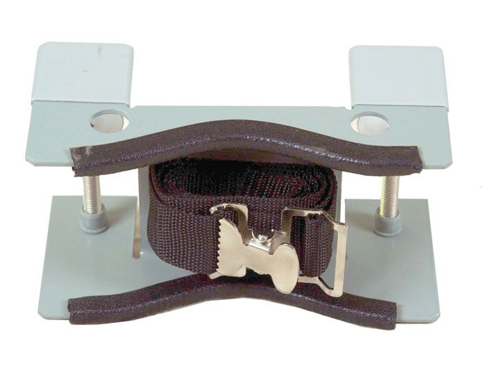 Steel Gas Cylinder Support Bracket, One 12" Cylinder Capacity, Bench Mount, Steel - 35258