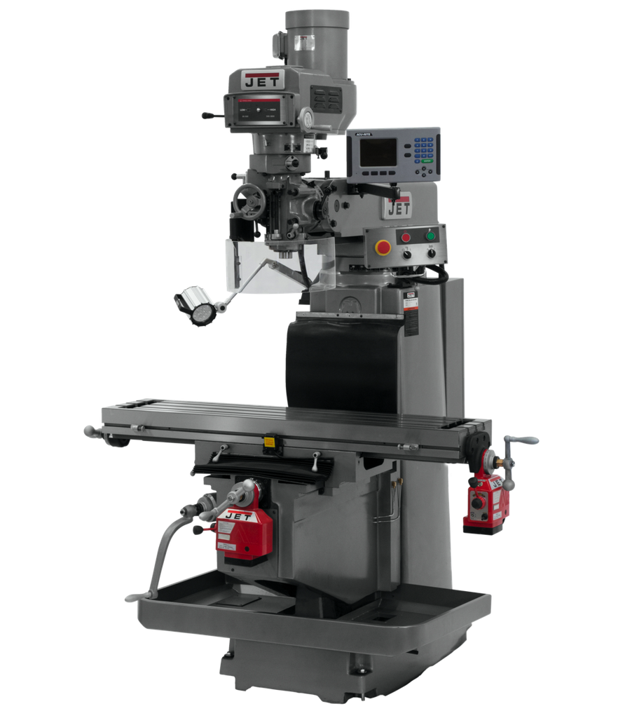 JTM-1254RVS with ACU-RITE 203 3X (K) DRO, X & Y Powerfeeds