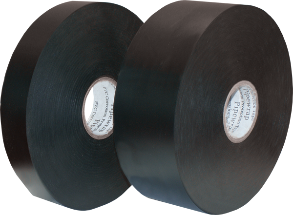 Electro-Tape 3" (75 mm) x 36 yd Solid Color PVC Marking Tape - Black 16/CS