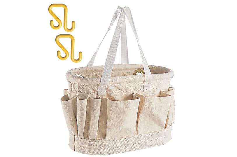 Jameson Canvas Tool Bag with Handles, 13 Outside Pockets