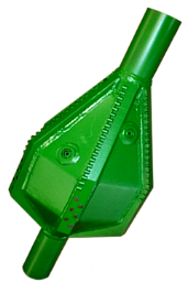 PDC LARGE BODY FLUTED REAMERS HOLE OPENERS 14" x 4" Cut x 6 Wings, 2-7/8" IF (Box x Box) w/Screw-in Jets. No pilot.