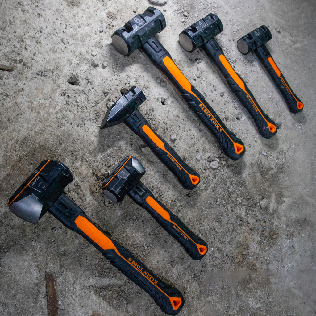 Dual-Faced Fiberglass Handle Hammer, 3-Pound
