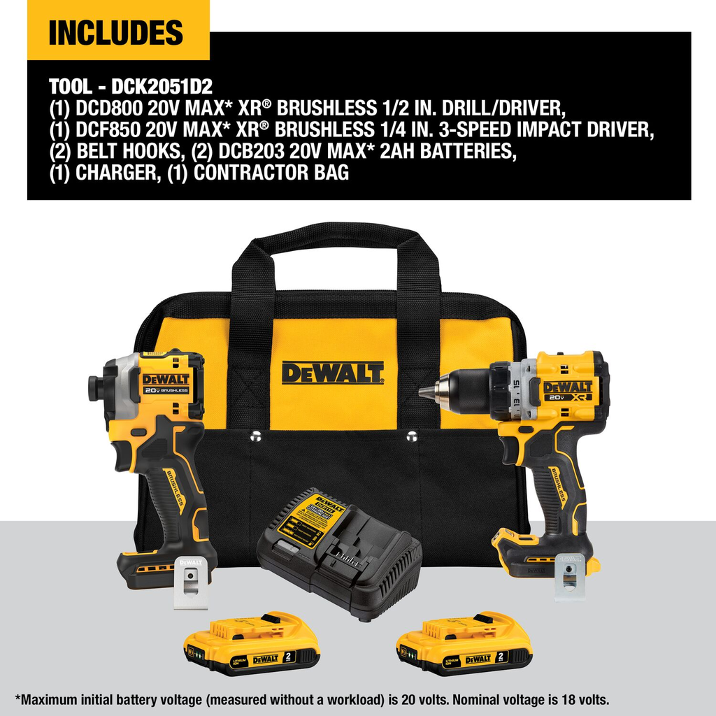 20V MAX XR DD & ATOMIC IMPACT COMBO KIT