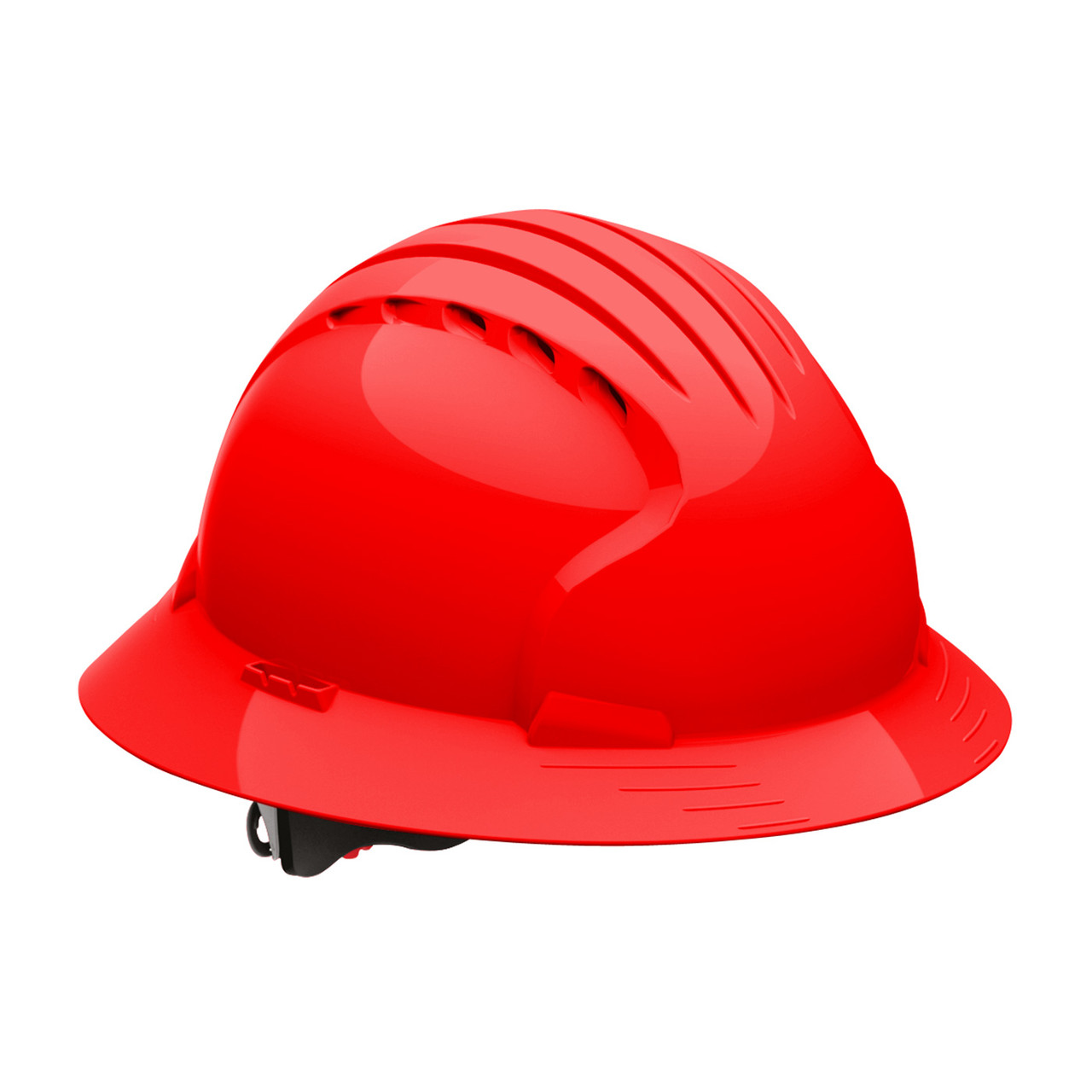 Evolution® Deluxe 6161 280-EV6161V  Hard Hats, Size OS, Red