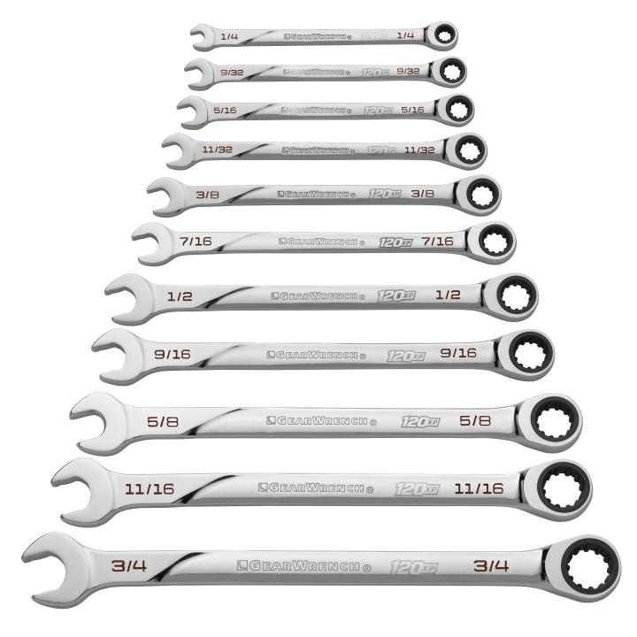 SET WR RAT COMB 120XP SAE 11PC