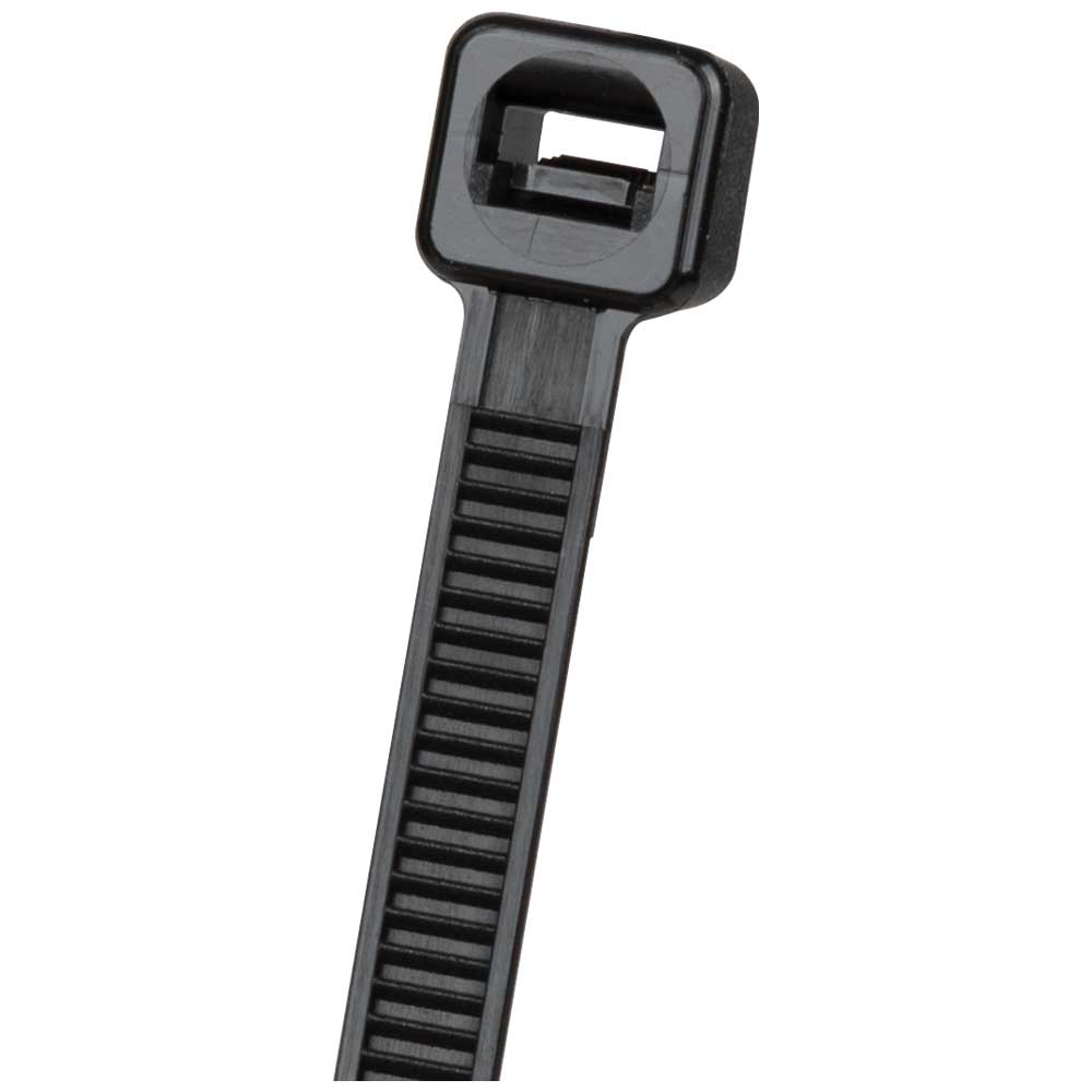 Cable Ties, Zip Ties, 50-Pound Tensile Strength, 7.75-Inch, Black