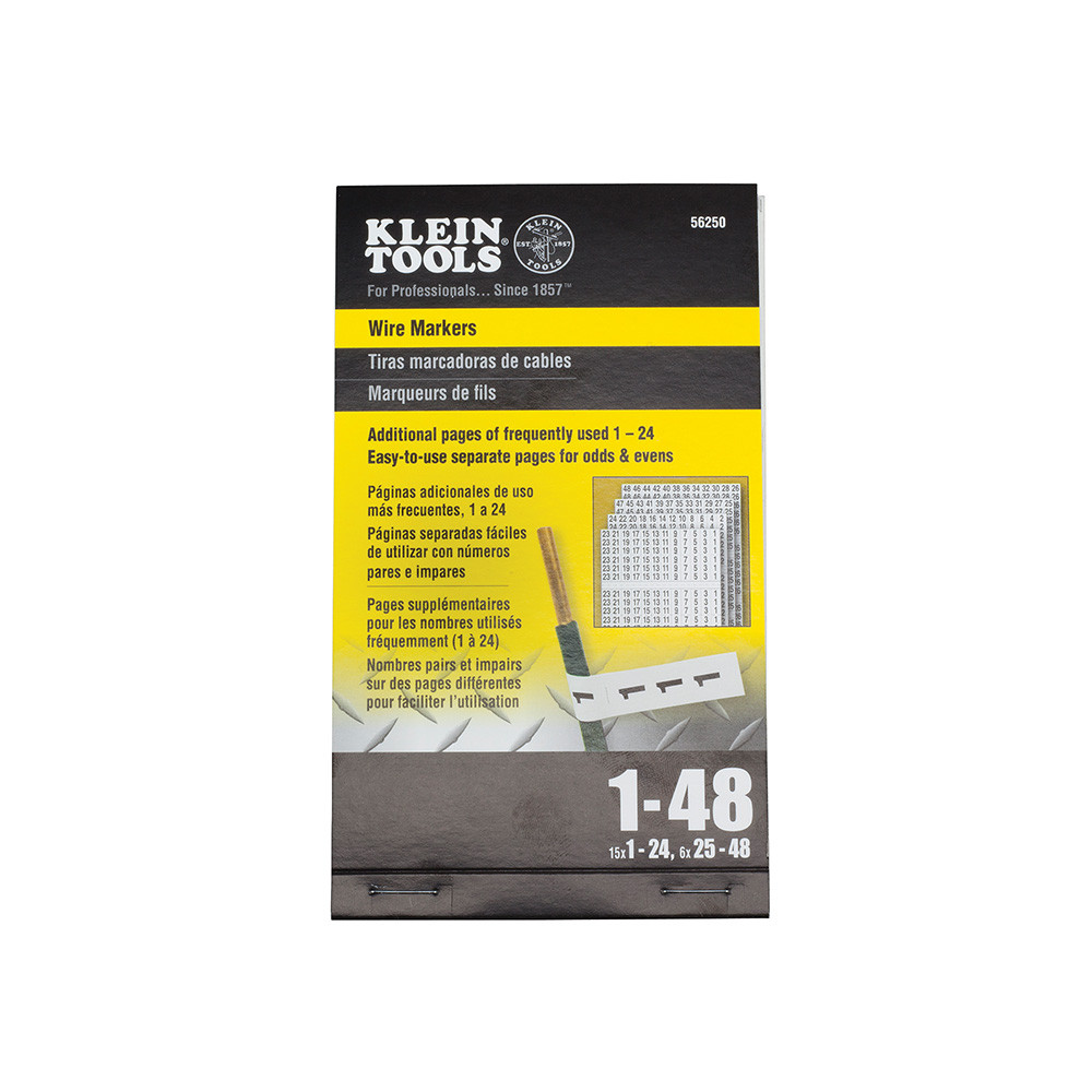 Klein Wire Markers-Numbers 1-48