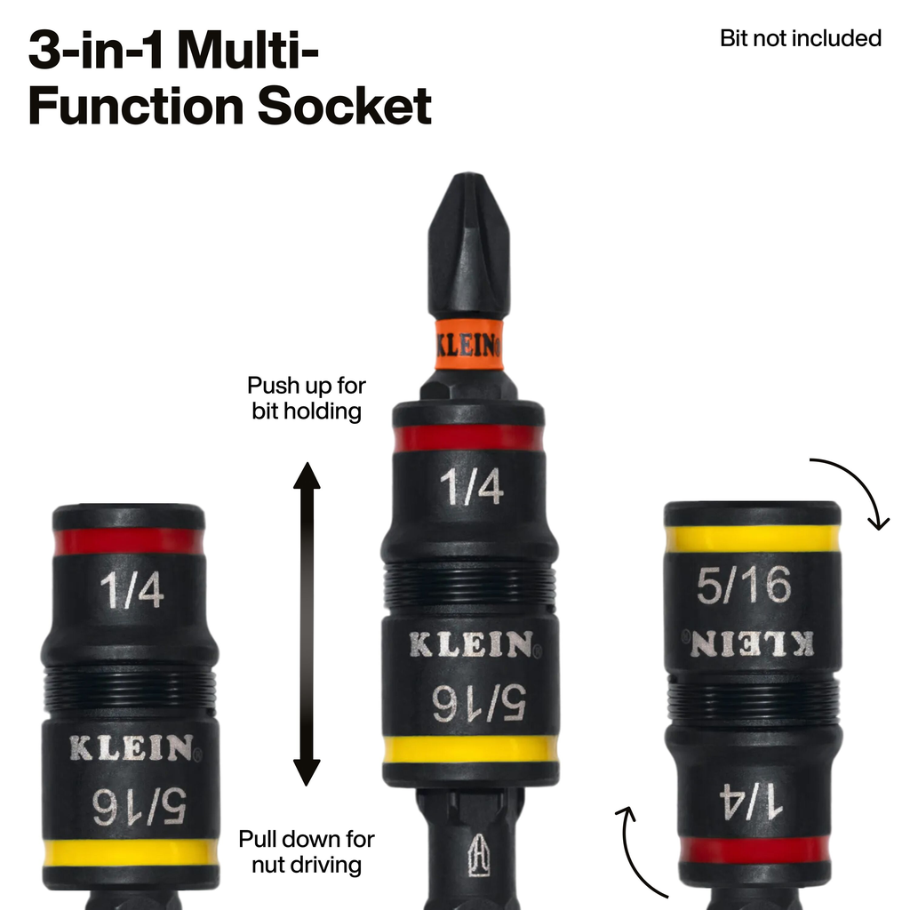 7-in-1 Impact Rated Flip Socket Set with Ratcheting Handle