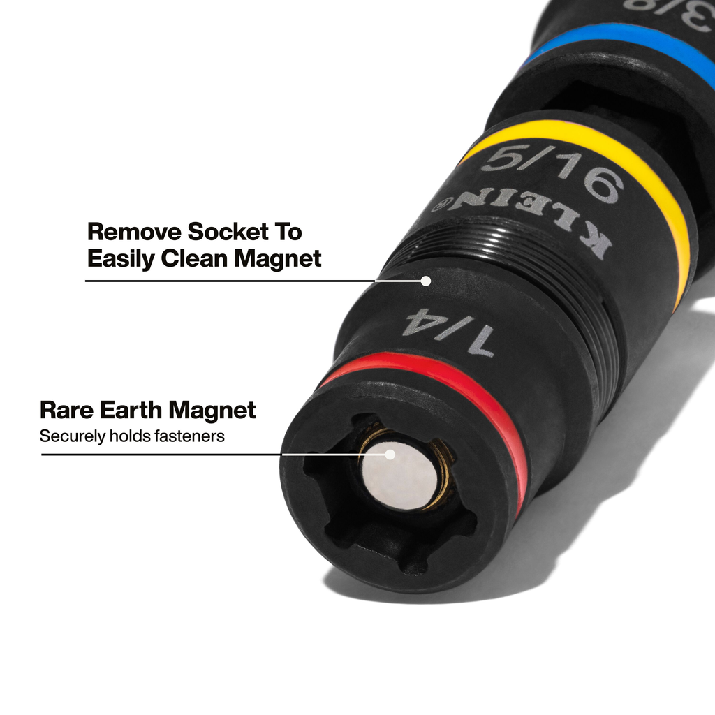 7-in-1 Impact Rated Flip Socket Set with Ratcheting Handle