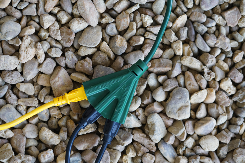 Woods CORD SET, 16/3 8' SJTW GREEN POWER BLOCK 12/BX