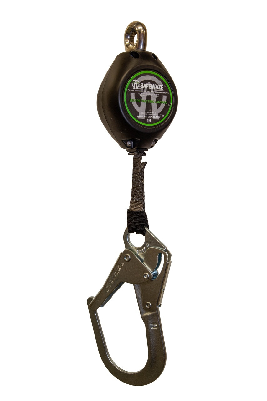 SafeWaze Latitude HD 11' Single Web SRL: Carabiner, Rebar Hook