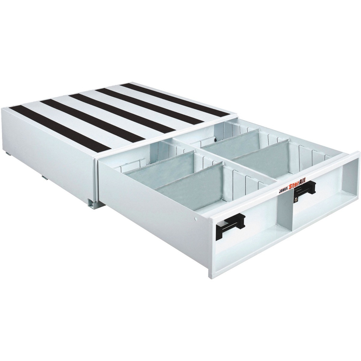 JOBOX StorAll™ 9" Tall Heavy-Duty Steel Drawer Storage (24"W x 9"H x 48"L) - 5" Deep Drawer