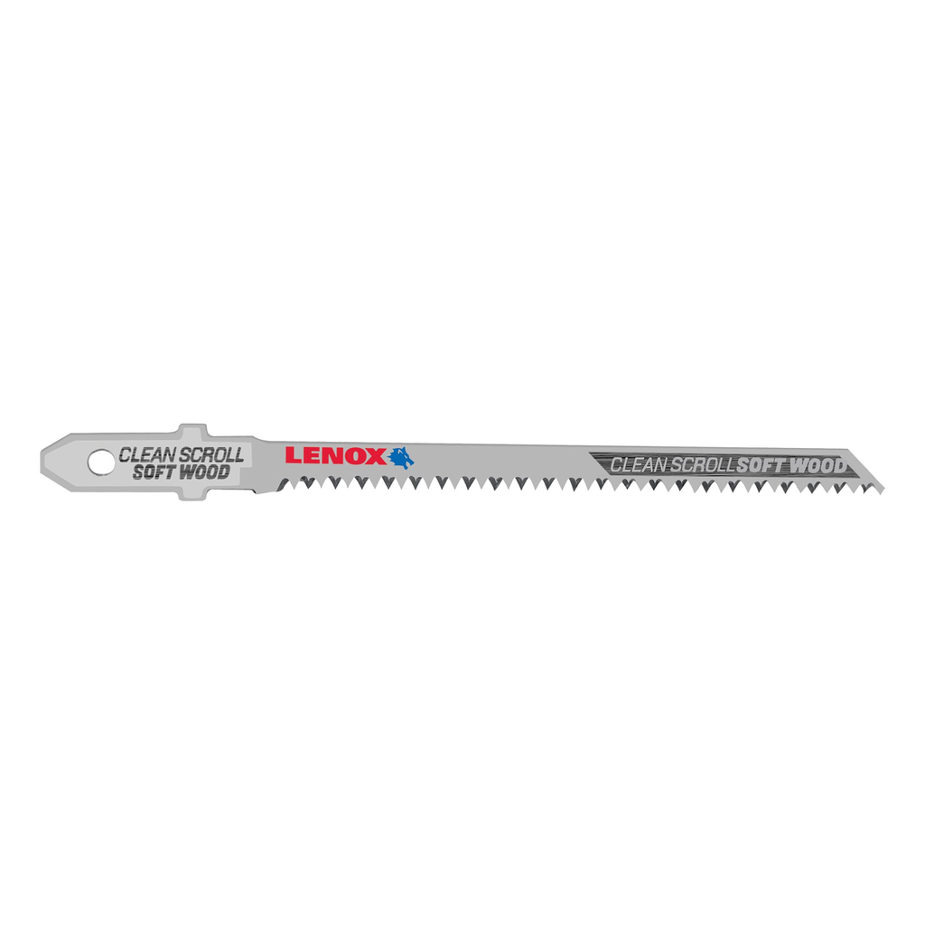 LENOX T-Shank Scroll Cutting Jig Saw Blade, 3 1/2" X 7/32" 20 TPi, 3 Pack