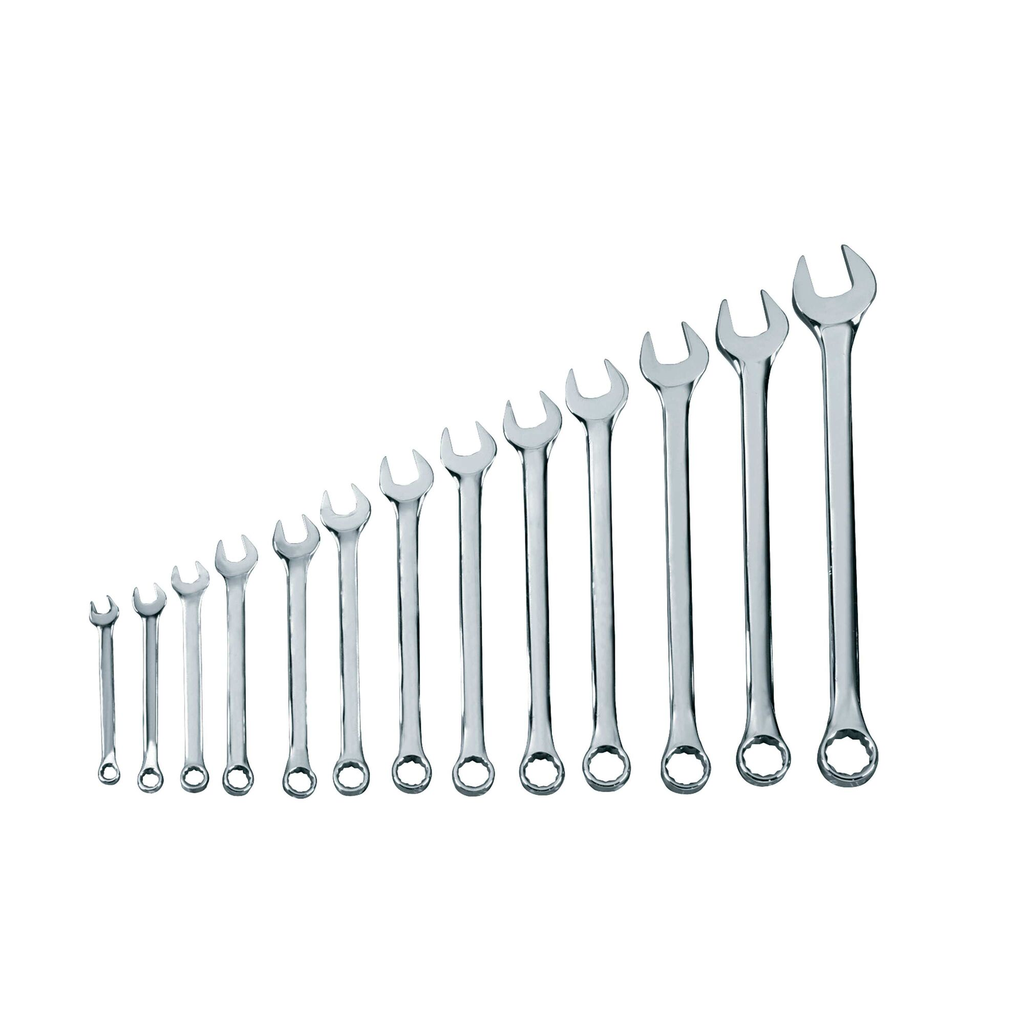 STANLEY SET WRENCH COMB FULL POLISH PRO SAE 13 PC.