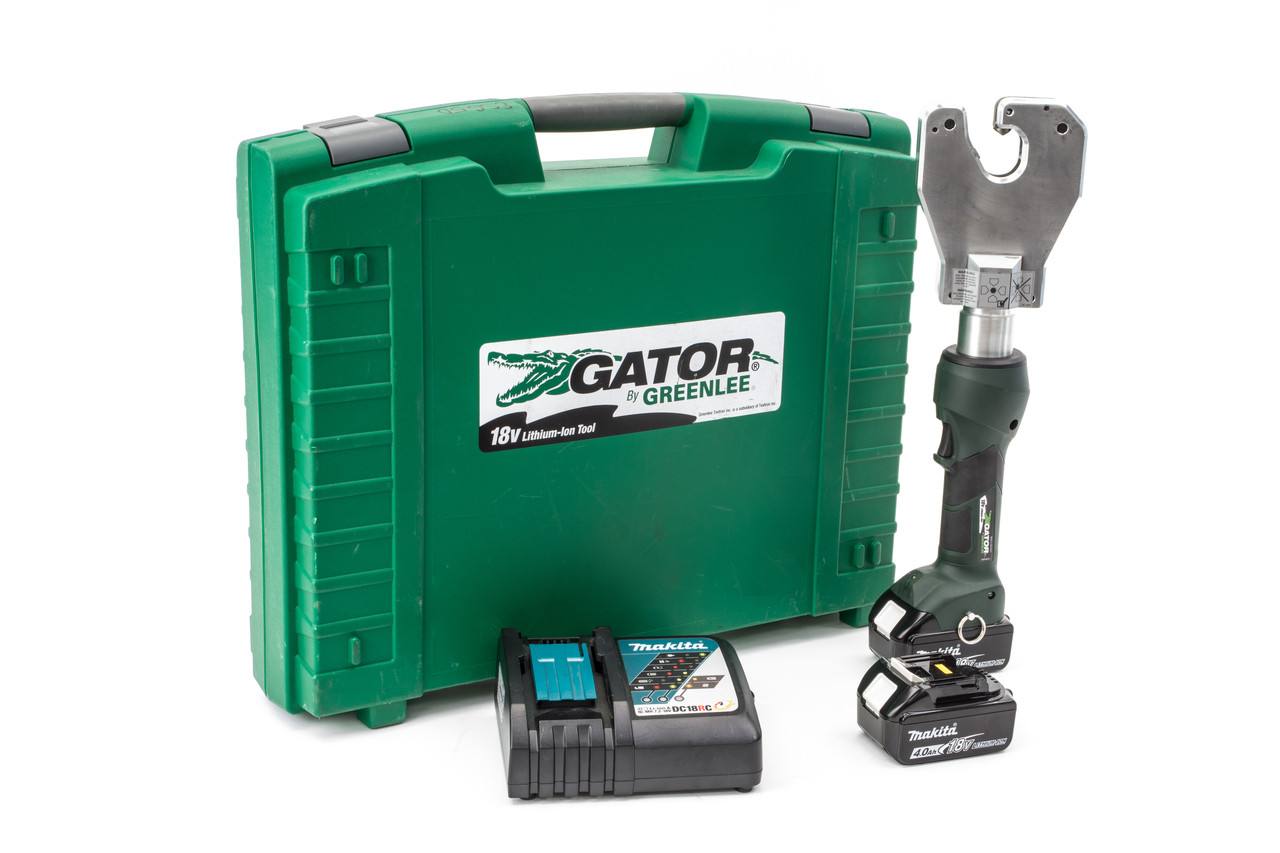 GREENLEE 6 Ton Crimper, Quad Anderson Top Inline, Li-Ion STD, 230V