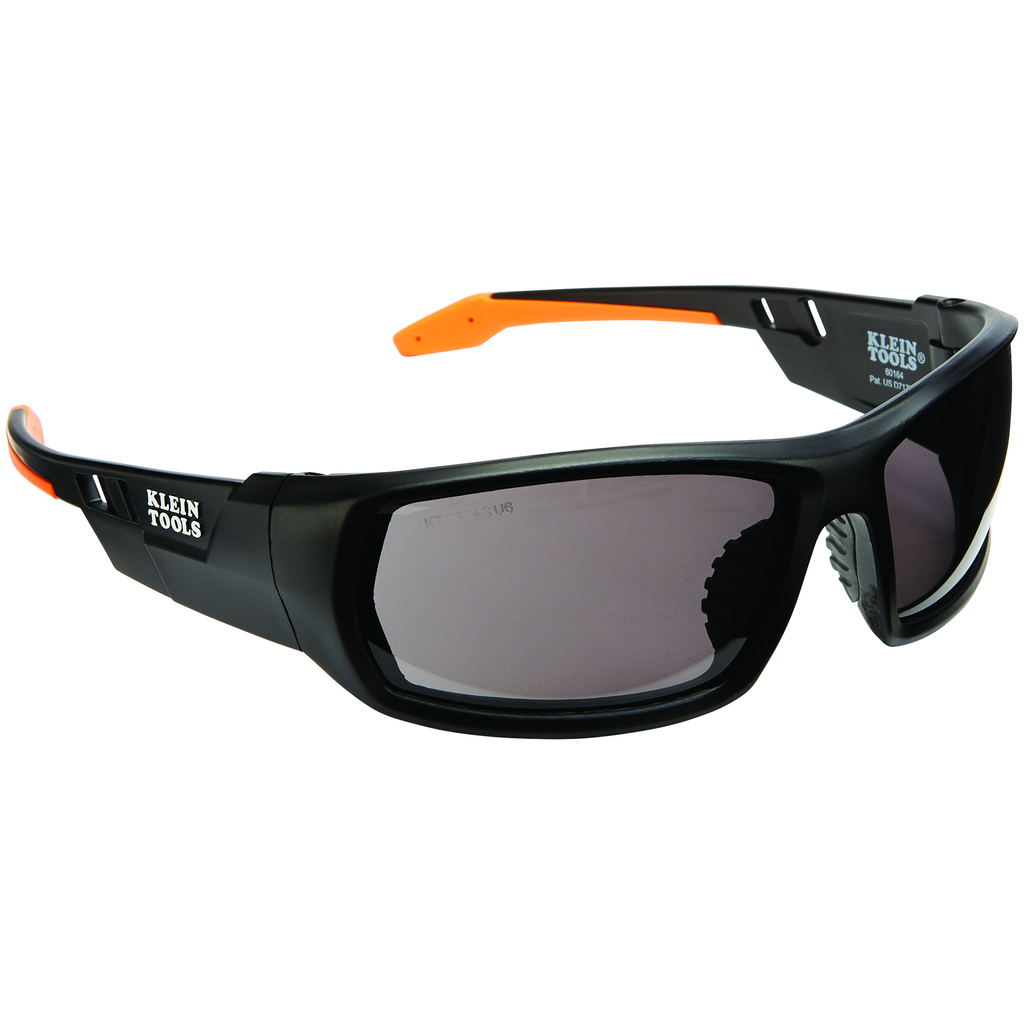 Klein Professional Safety Glasses, Full Frame, Gray Lens
