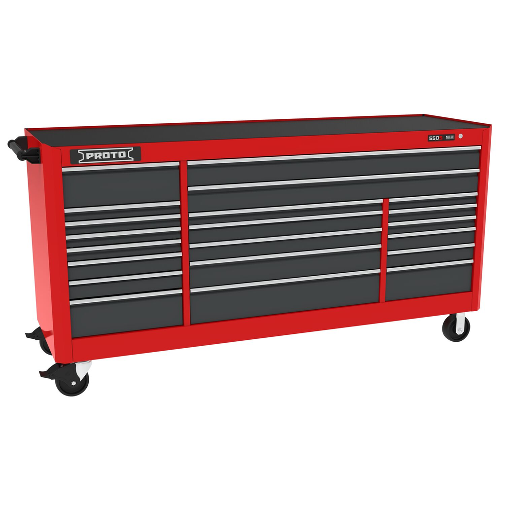 WRKSTN 88 IN 21 DWR#RED/GRAY