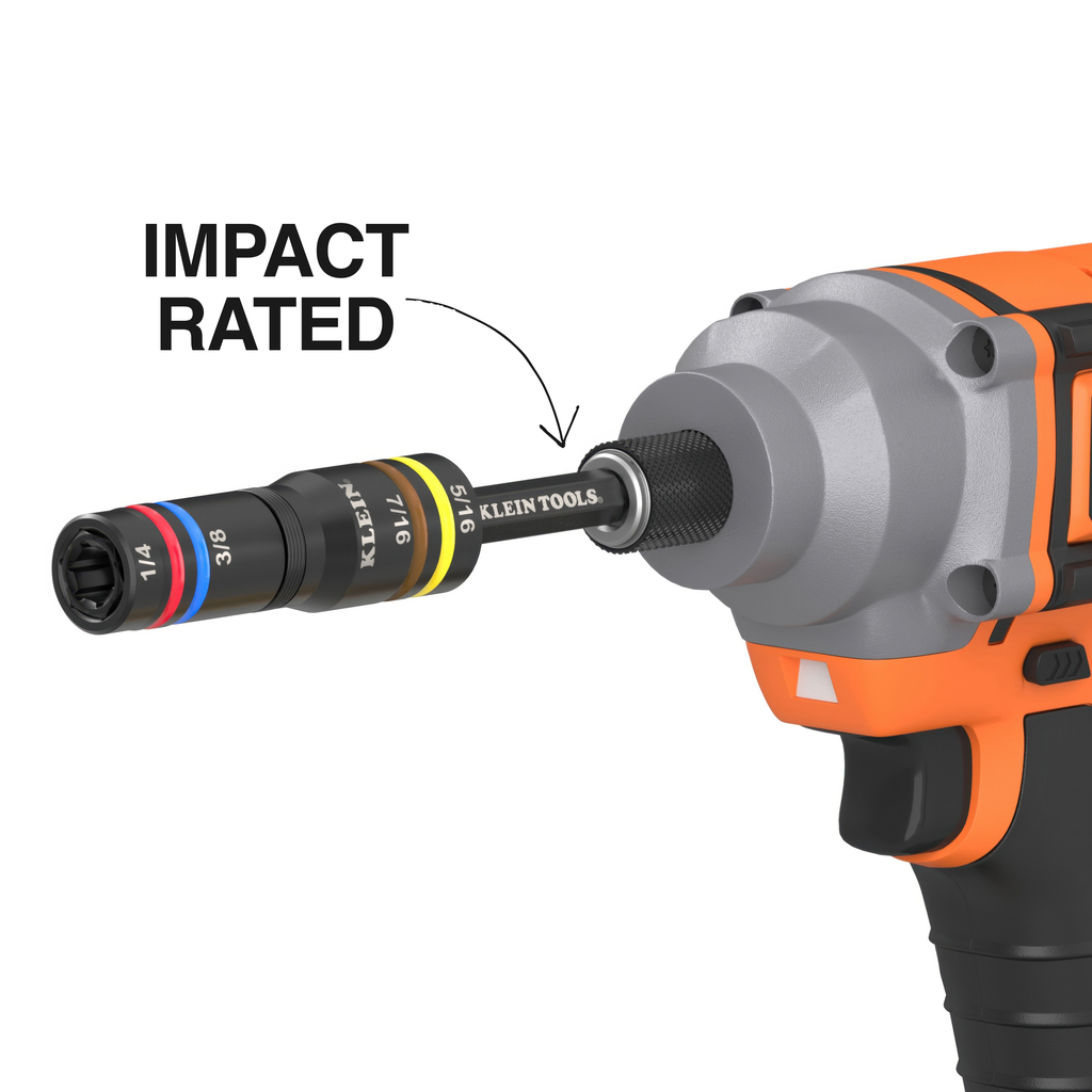 Quad-4 Deep-Well Heavy-Duty Impact Flip Socket, SAE