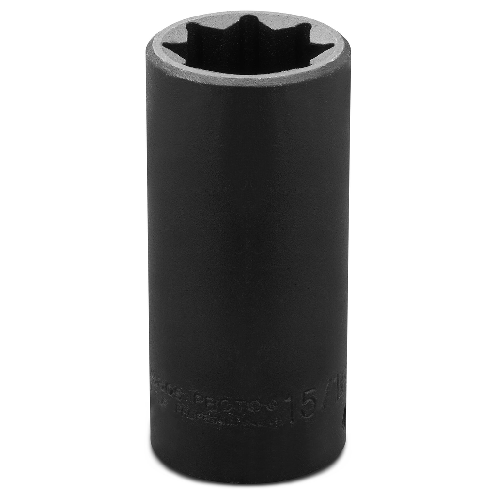 Proto® 1/2" Drive Deep Impact Socket 15/16" - 8 Point 1/ea