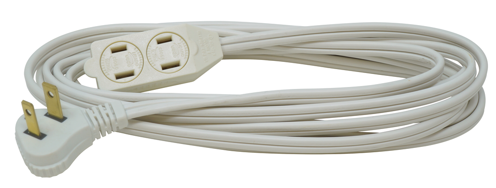 Woods CUBE TAP, 16/2 13' WHITE SLIMLINE 12/BX