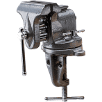 WILTON 153, 3" Clamp-On Vise, Swivel Base