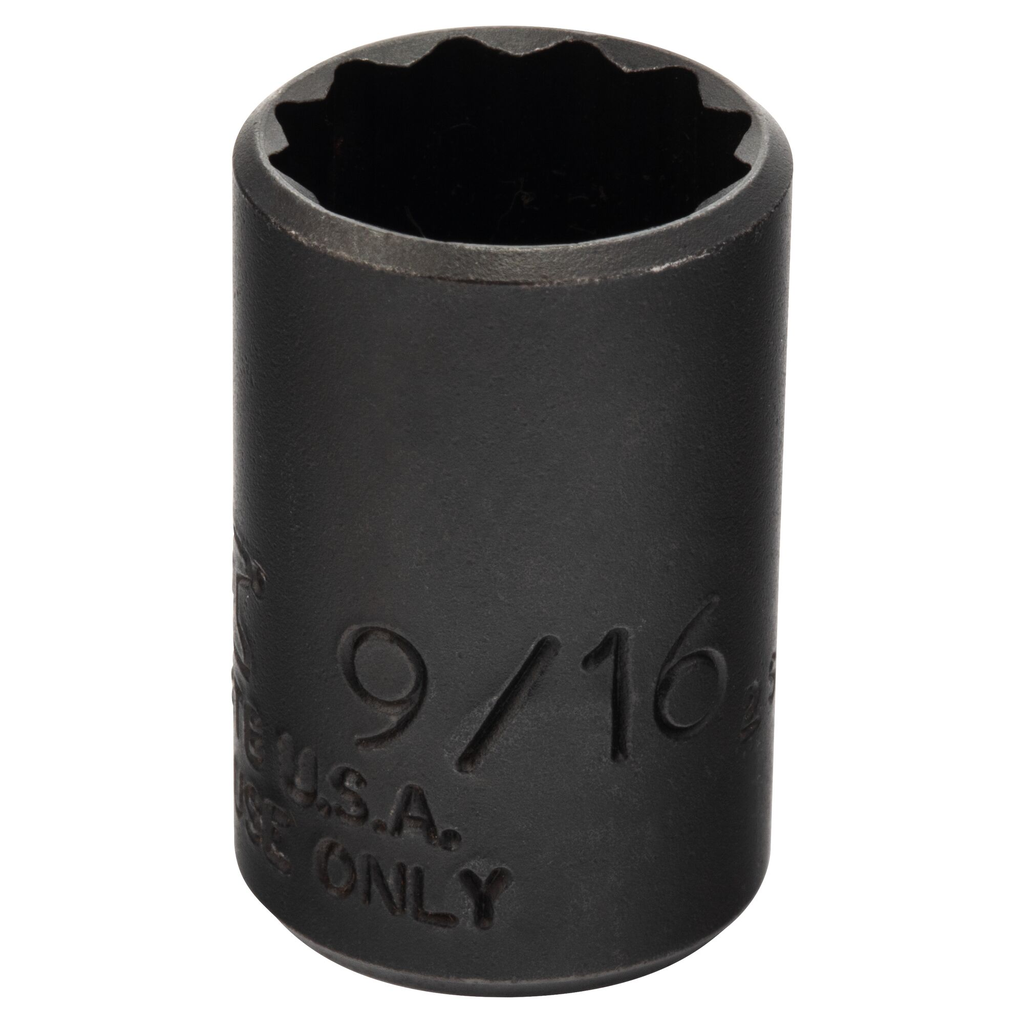 Proto® 1/4" Drive Black Oxide Socket 9/16" - 12 Point 1/ea