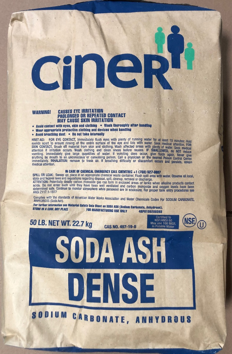 CETCO SODA ASH 50LB BAG 49/PLT