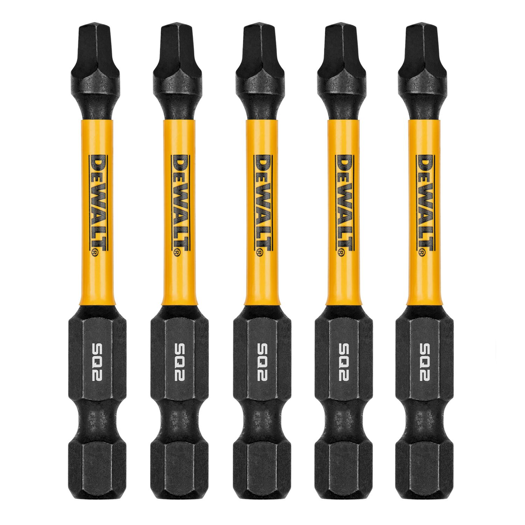 DW FLEXTORQ 5PK 2.25IN BITS FOR SQ2