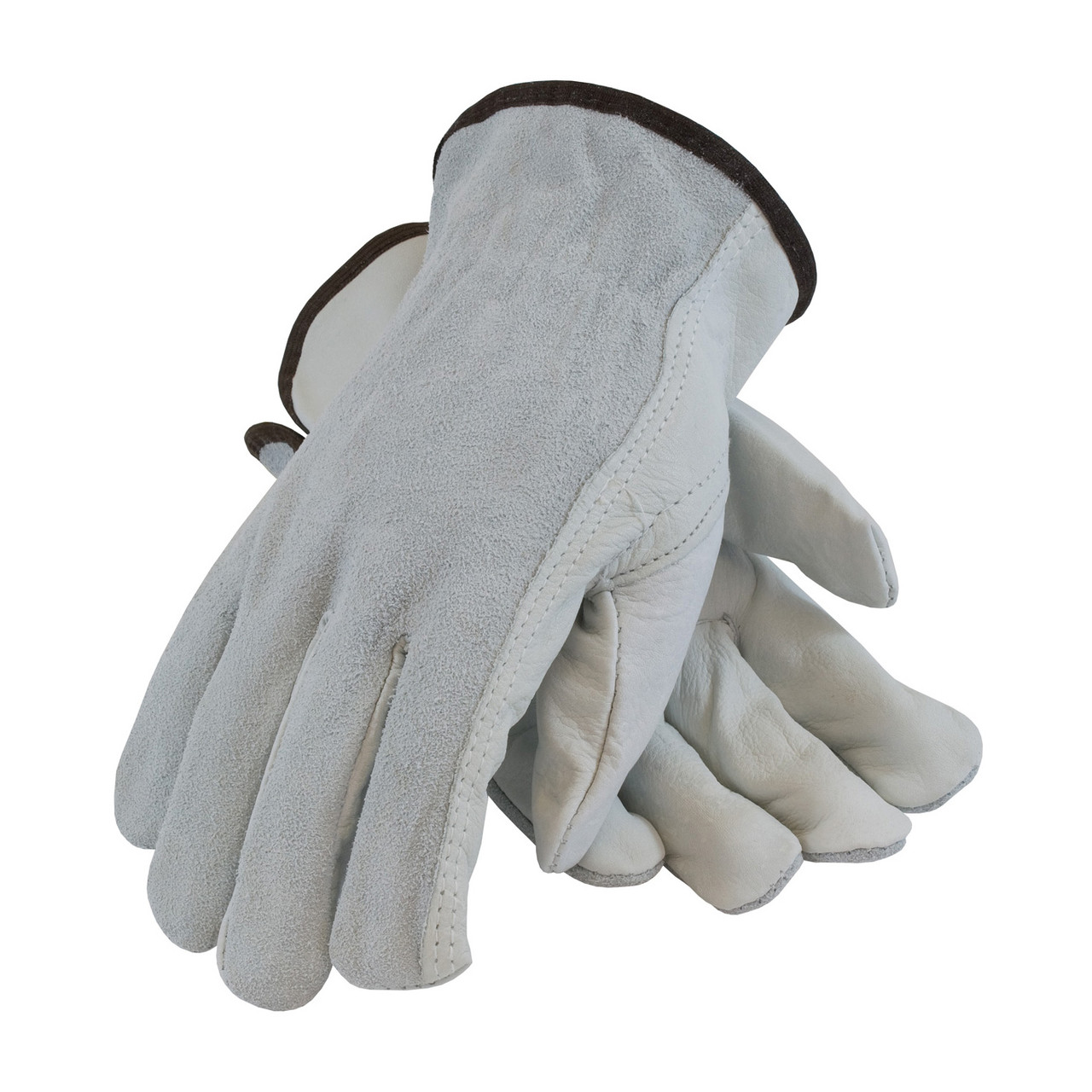 PIP® 68-160SB  Leather Drivers, Size M, Natural