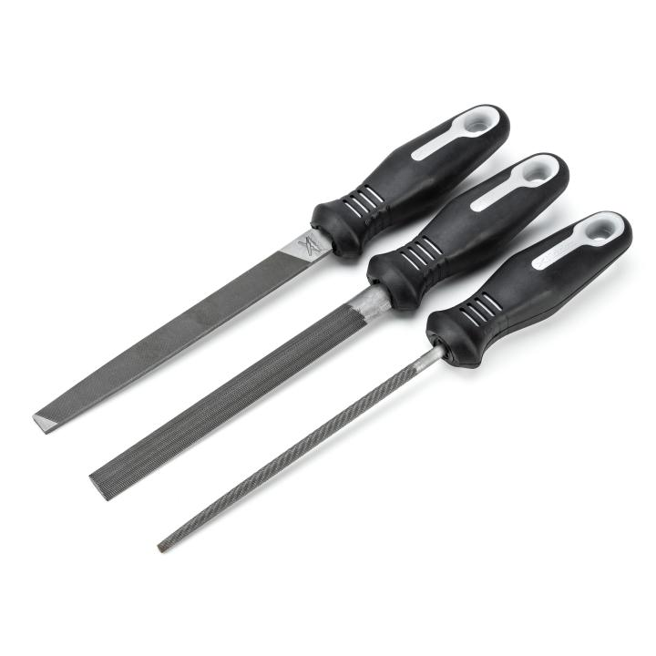 FILE SET,3PC,W/ERGONOMIC HNDL,POUCHED