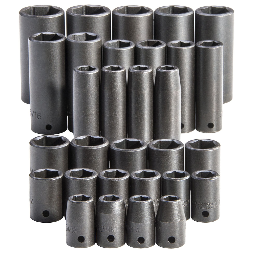 PROTO Set Skt Imp 1/2Dr 30 Pc 6 Pt