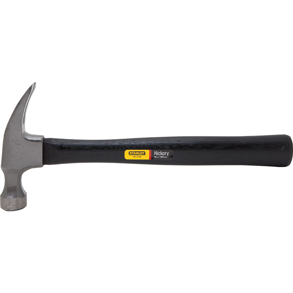 STANLEY® HICKORY HANDLE NAILING HAMMER RC - 16 OZ
